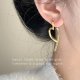 Niche Design Dual-wear Mosquito Coil Ear Clip Female Non-piercing Earrings