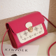 Small square bag double color matching shoulder bag