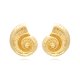 Exaggerated Beach Style Alloy Conch Earrings