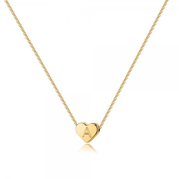 18K Gold Stainless Steel Love Letter Necklace