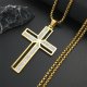 Street Hip Hop Style Diamond Stylish Pendant Stainless Steel Necklace